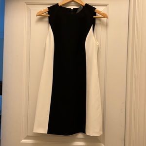 Alice and Olivia Colorblock black and white dress